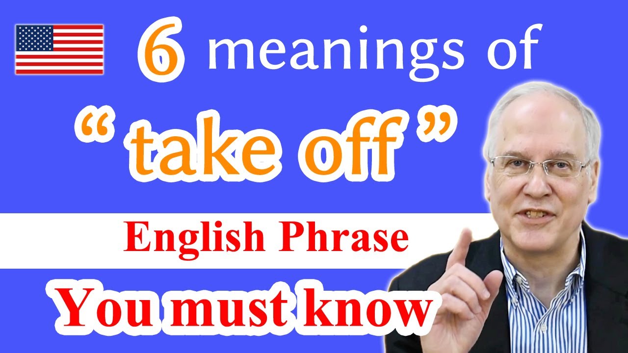 enLearningVideo's tweet card. 6 meanings of "take off" | definition and example sentences | English...