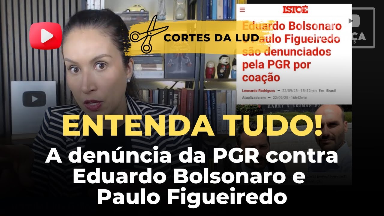 ludmilagrilo11's tweet card. ENTENDA TUDO! A denúncia da PGR contra Eduardo Bolsonaro e Paulo...