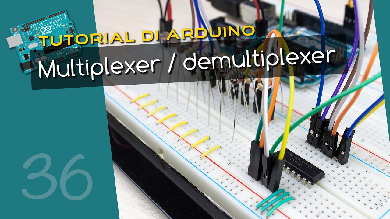 TechMakerIT's tweet card. Tutorial Arduino ITA 36: multiplexer e demultiplexer