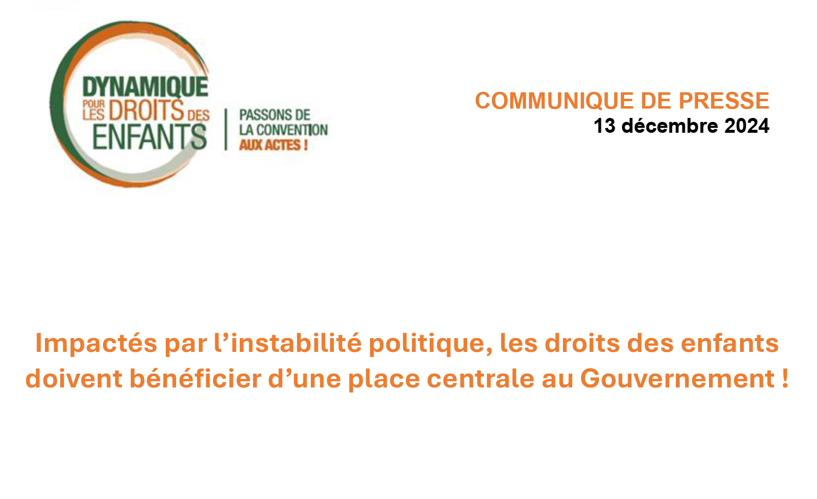 dynamiqueenfant's tweet card. Share Tweet Email Alors que François Bayrou vient d’être nommé Premier ministre et sera amené à composer un nouveau Gouvernement, une trentaine d’organisations et collectifs membres de la Dynamique...