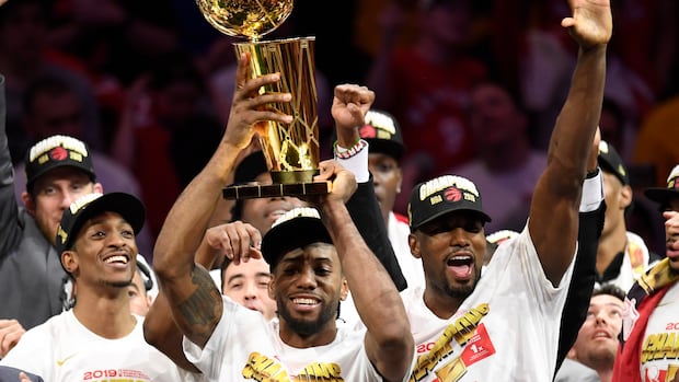 CBCNews's tweet card. The Toronto Raptors are NBA champions after defeating the Golden State Warriors in Game 6 of the NBA Finals on Thursday.