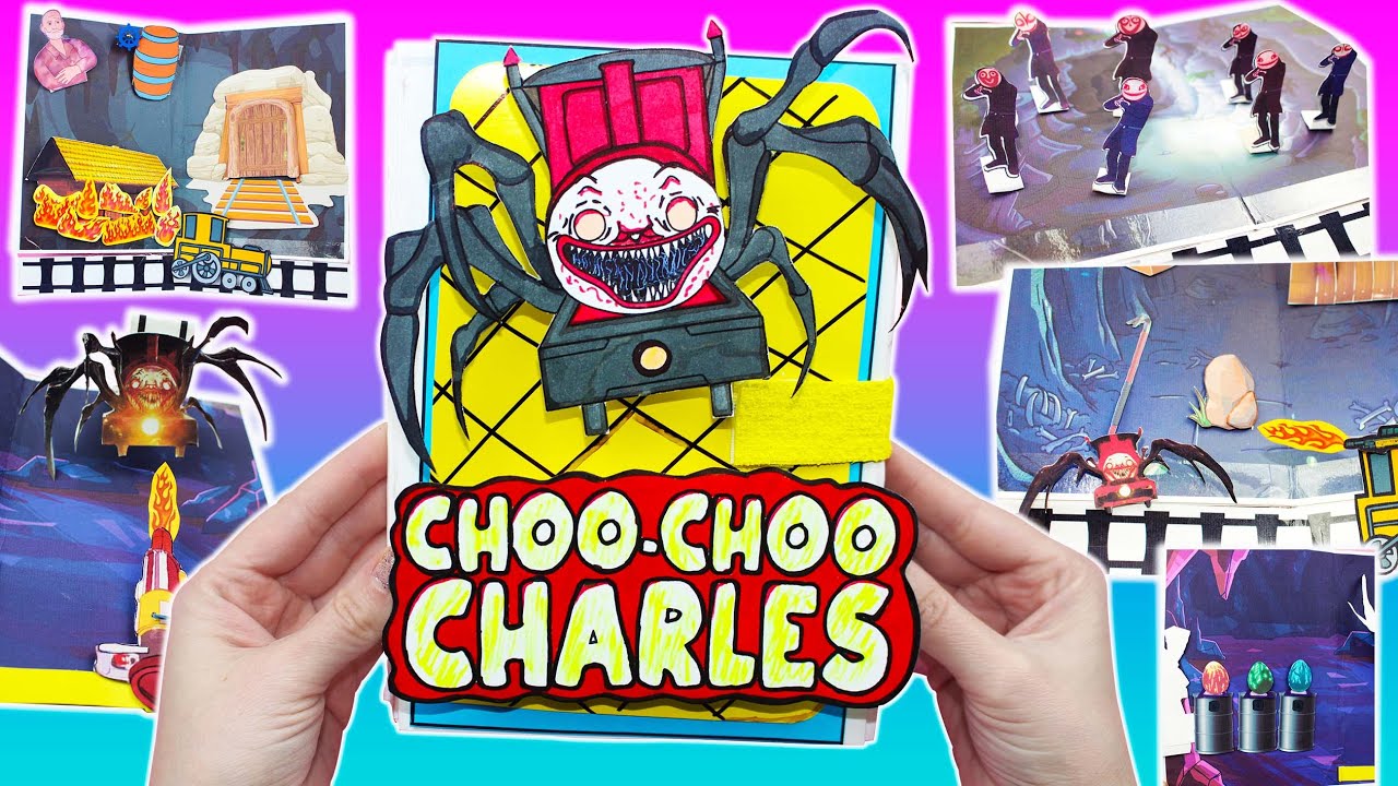 multistory72's tweet card. DIY CHOO CHOO CHARLES GAME BOOK/ Horror GAMING STORY BOOK