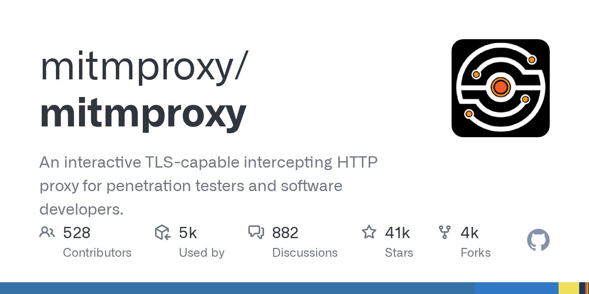 Propositio_ai's tweet card. An interactive TLS-capable intercepting HTTP proxy for penetration testers and software developers. - mitmproxy/mitmproxy