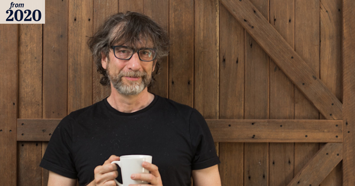 EstherCW's tweet card. On his latest visit, the bestselling author is feeling a sense of doom.