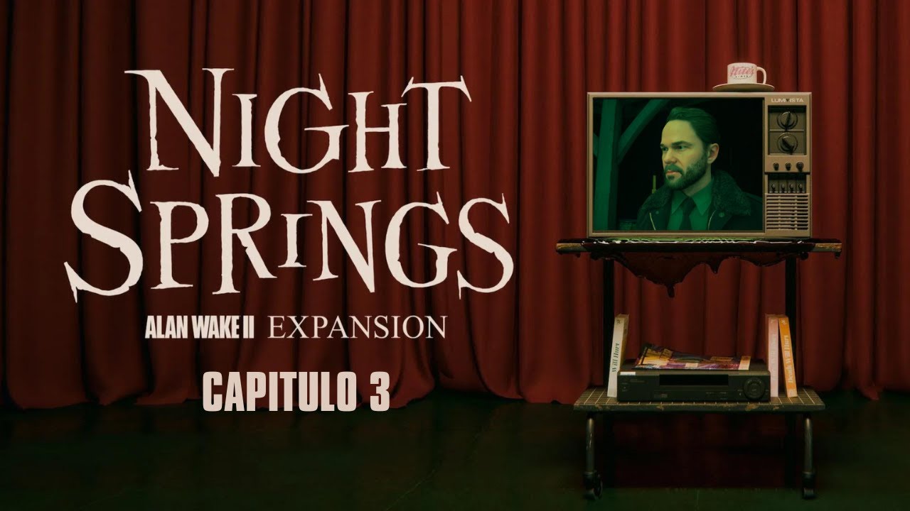 RecalDevGaming's tweet card. Alan Wake 2 | Night Springs DLC/Espansión | Capitulo 3 | Rompetiempos
