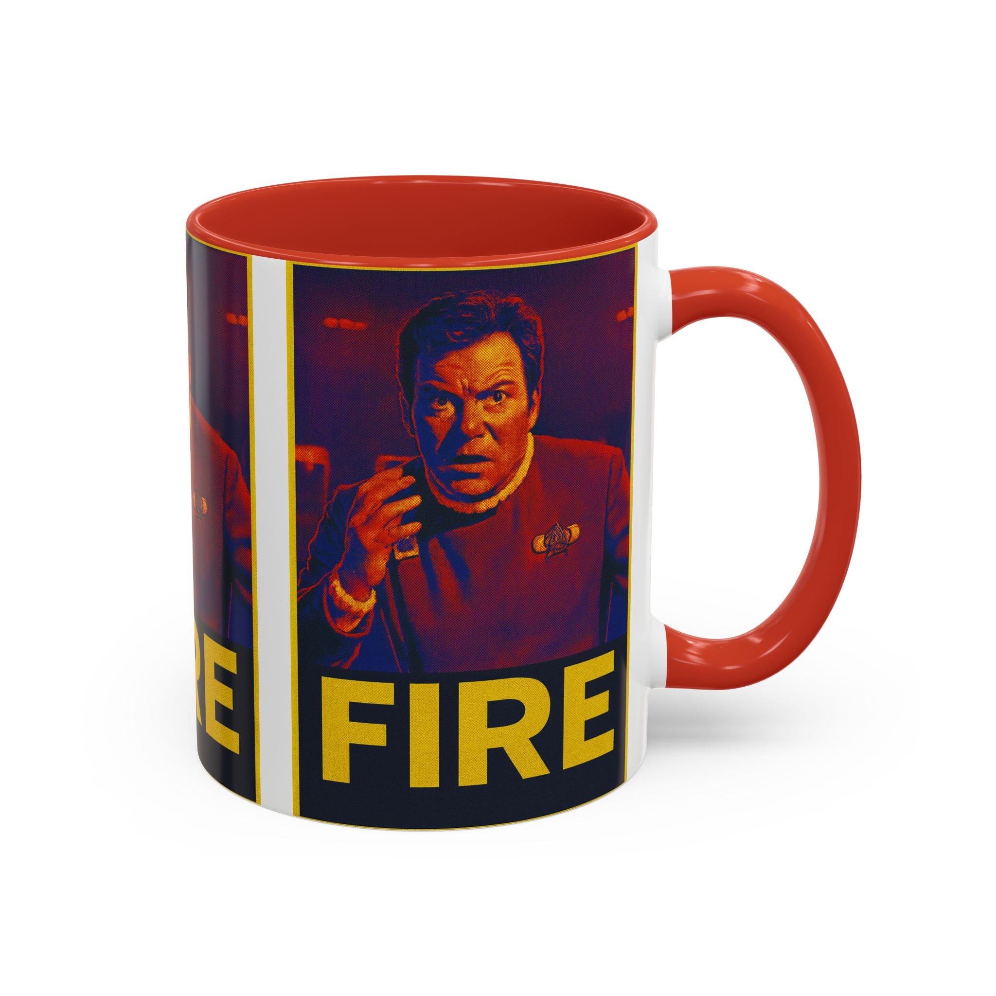 thefruitboiler's tweet card. Captain Kirk Mug Introducing our stylish Accent Coffee Mug, perfect for coffee lovers and collectors alike! This unique mug features a vibrant design that energizes your mornings and adds cheer to...