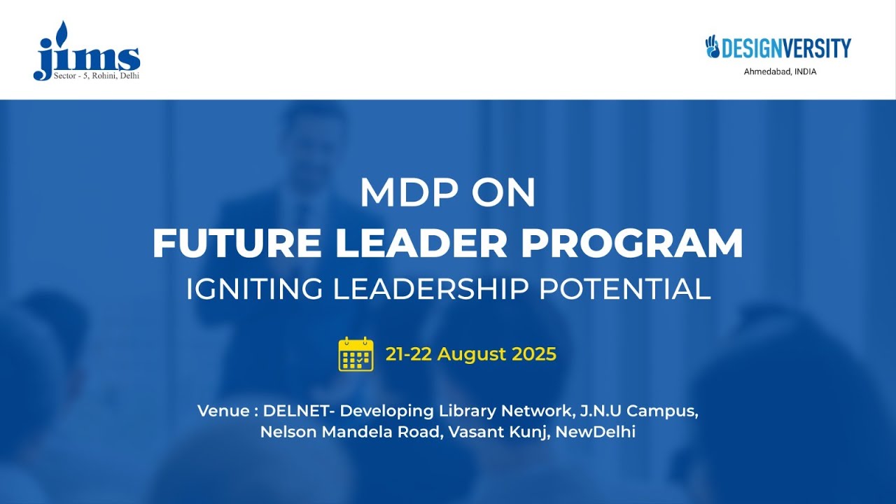 JIMSRohini's tweet card. Management Development Program - Future Leader Program | JIMS Rohini