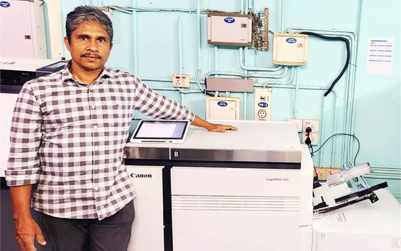 Canon_India's tweet card. Color Digital Press upgrades with Canon