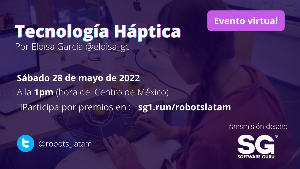 PretzelCode's tweet card. Robots Latam | Tecnología Háptica