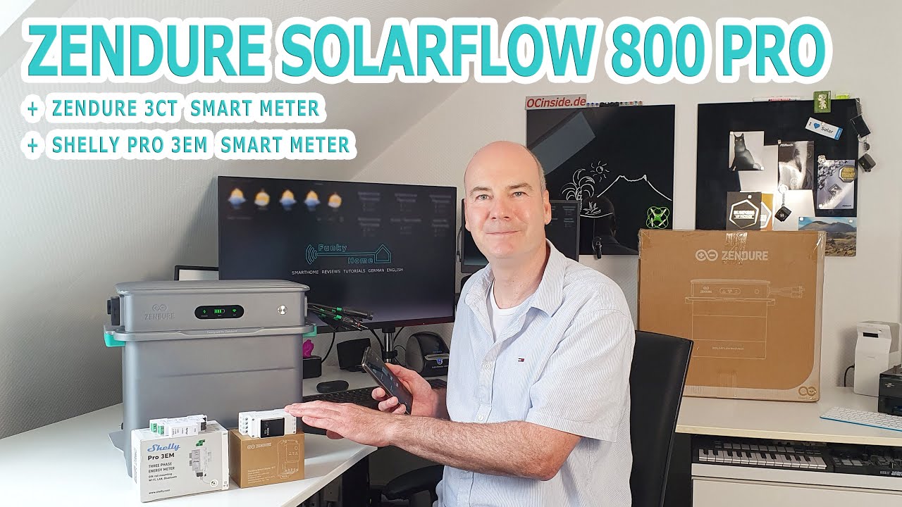 funkyhome_de's tweet card. Zendure SolarFlow 800 Pro All in One Balkon Energiespeicher Test
