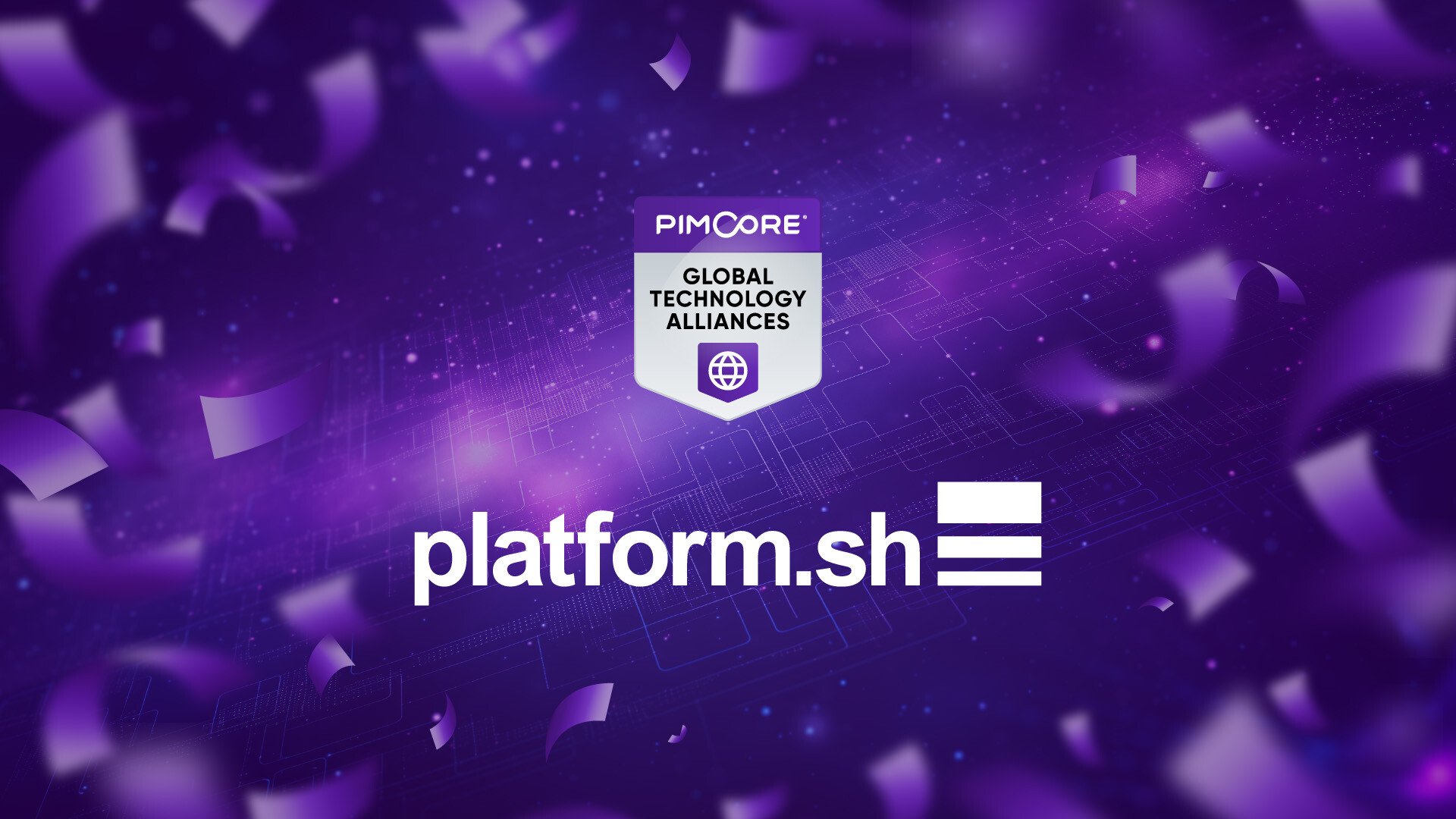 pimcore's tweet card. Pimcore x Platform.sh Forge a Transformative Technology Partnership