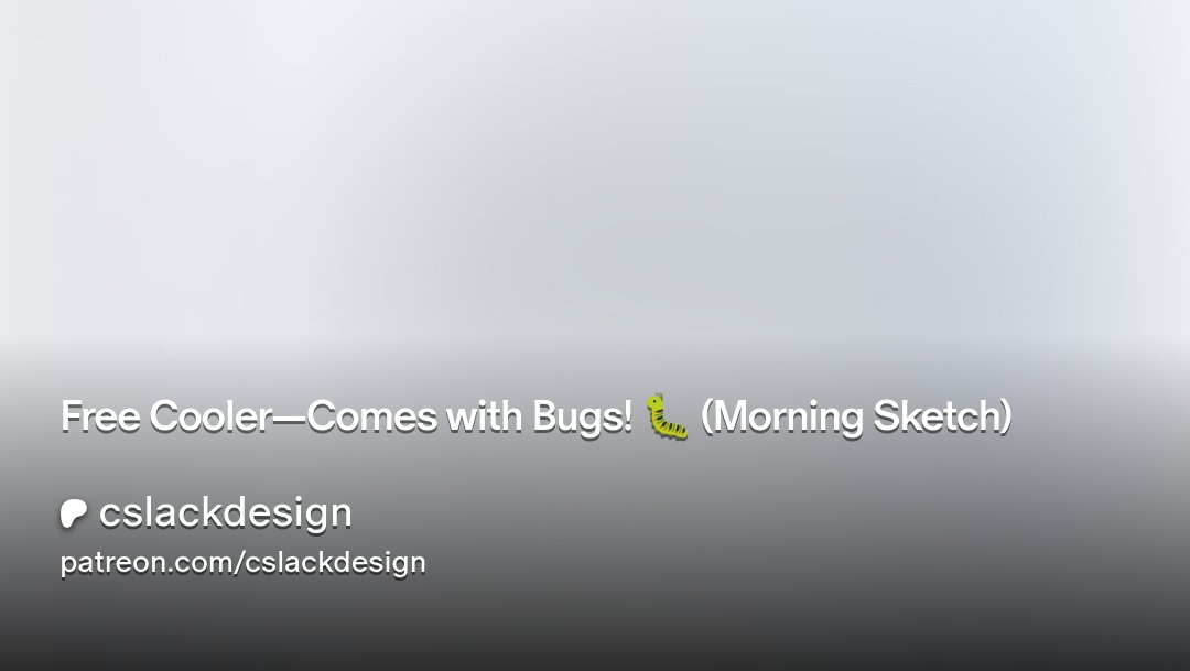 CSlackDesign's tweet card. Get more from cslackdesign on Patreon