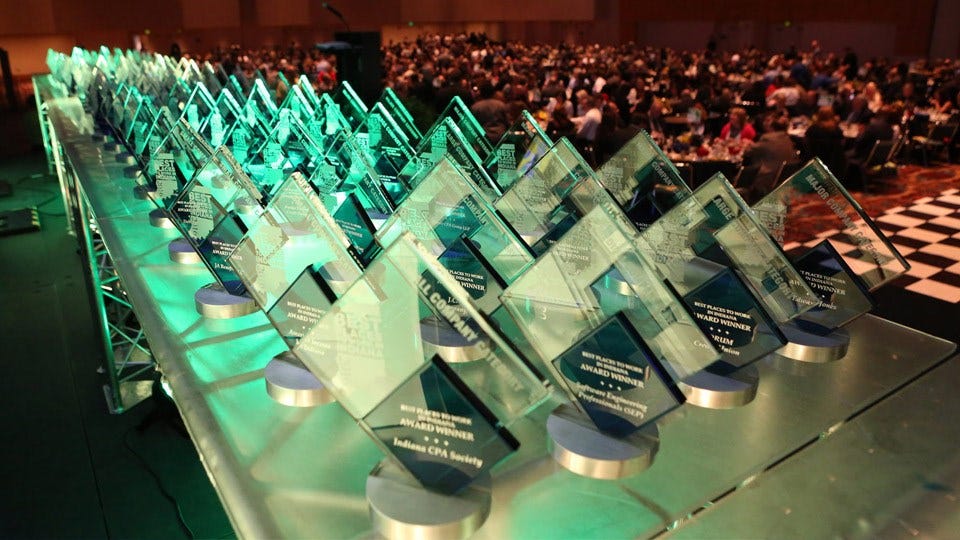 UltTechGroup's tweet card. One-hundred-25 Hoosier companies have bragging rights to tout to potential employees or clients. They were named to the 2020 Best Places to Work in Indiana list, as presented by the Indiana Chamber of