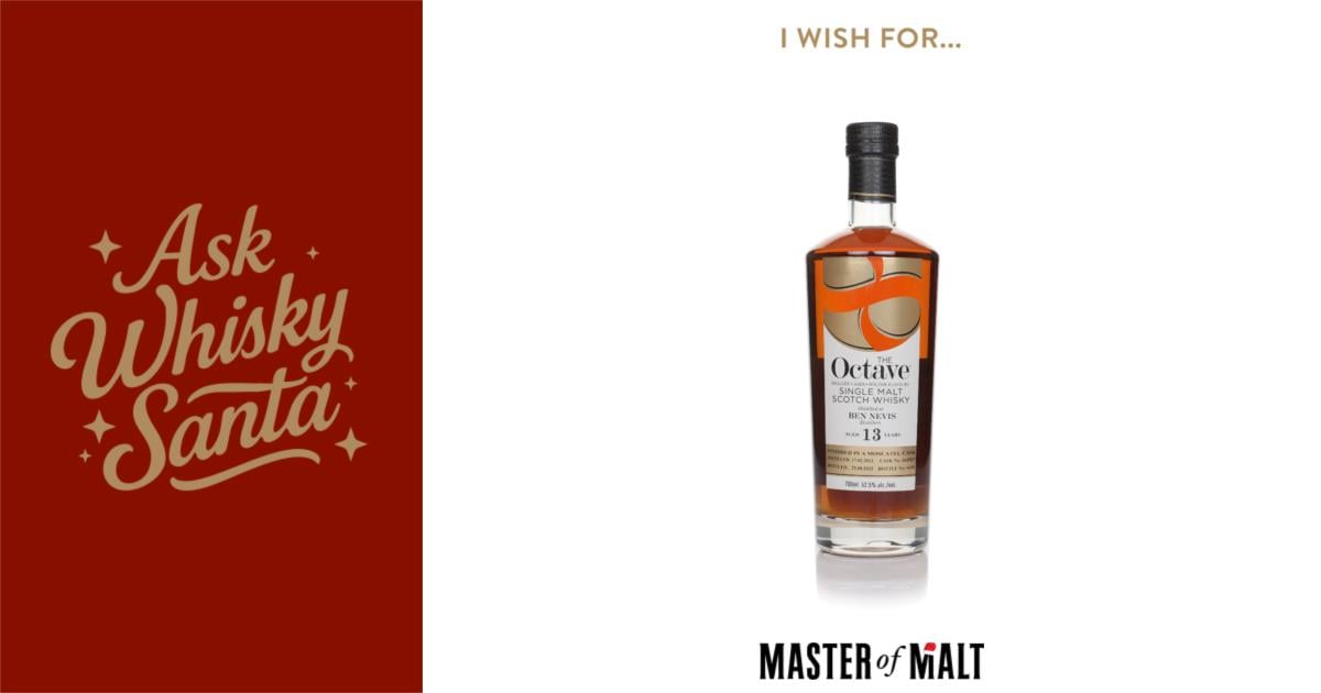 FunGeoffA's tweet card. Distilled at Ben Nevis in 2012, this single malt spent the next 13 years maturing, finishing up in a little Moscatel......