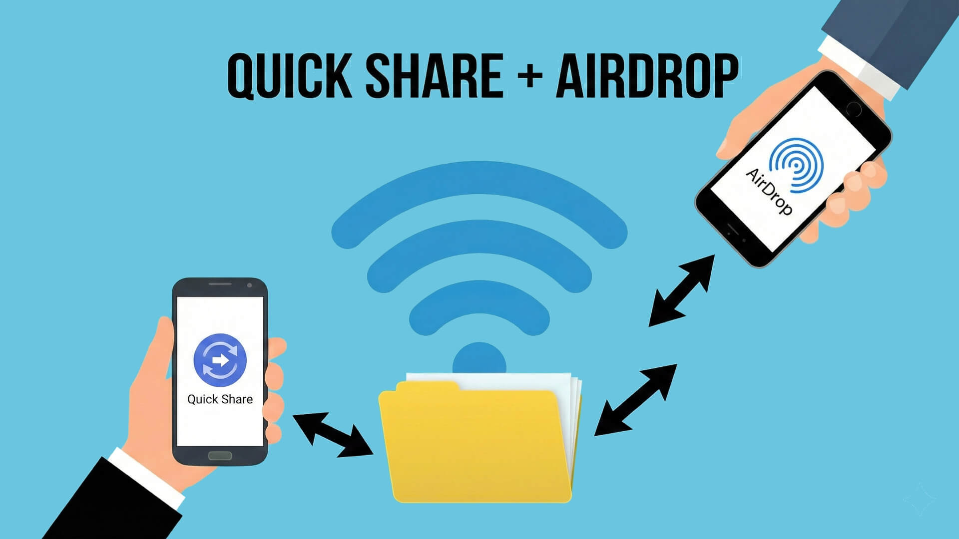 ostechnix's tweet card. Android's Quick Share now works with Apple's AirDrop. This change brings simple, fast, and direct sharing between Android and Apple devices.