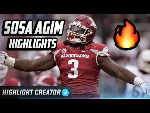highlightcre8or's tweet card. Official Sosa Agim Highlights 💪🏿 Impact Player - Arkansas Razorba...