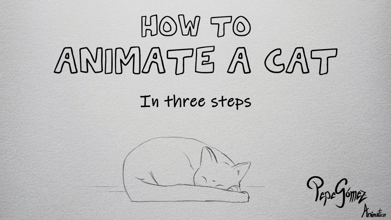 PGomez_Animator's tweet card. How to animate a cat