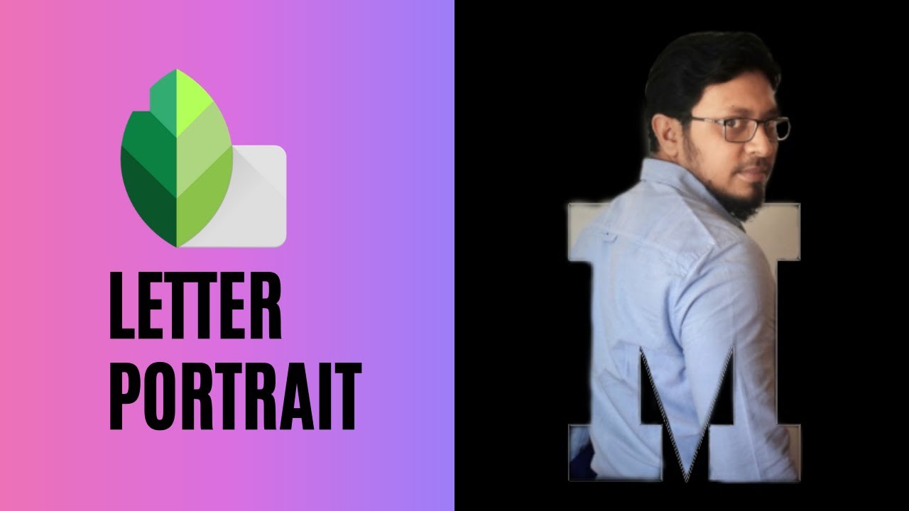 TheTutorialLab's tweet card. Snapseed LETTER PORTRAIT Editing