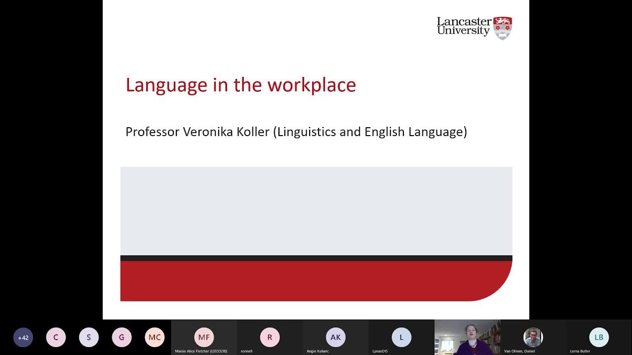 LAEL_LU's tweet card. Language at work by Veronika Koller