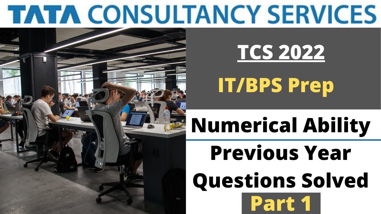 learningabode5's tweet card. TCS IT & BPS Previous year Questions | Aptitude Numerical Ability...