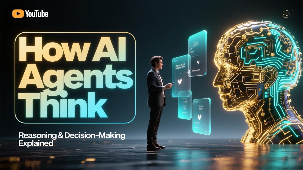 learnitguide's tweet card. How AI Agents Think | Reasoning and Decision-Making in Artificial...