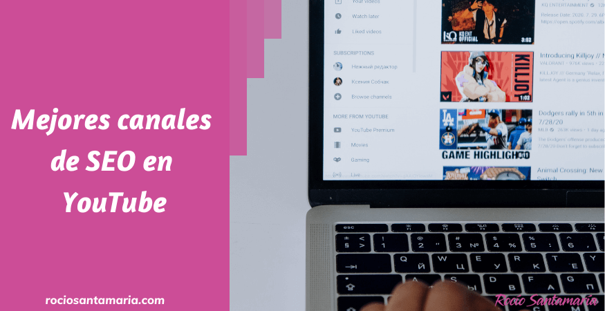 RocioSantMK's tweet card. ¿Quieres conocer los mejores canales de SEO en YouTube para aprender posicionamiento web? Aquí te dejo una lista de los 20 mejores. ¡Enjoy!