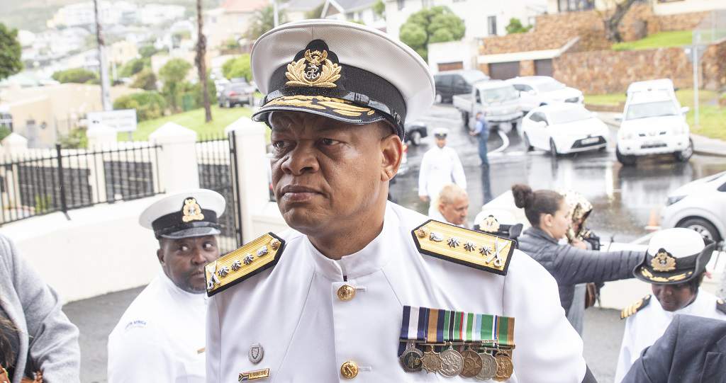BenjaminACronin's tweet card. The head of the South African Navy, Admiral Monde Lobese, accused the National Treasury of sabotaging the South African National Defence Force, risking national security in the face of “forces of...