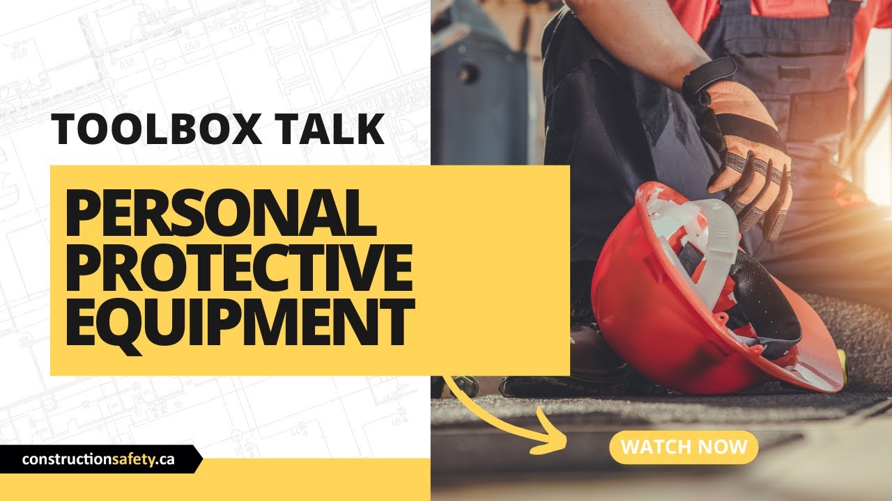 CSAM_Manitoba's tweet card. Toolbox Talk - Personal Protective Equipment