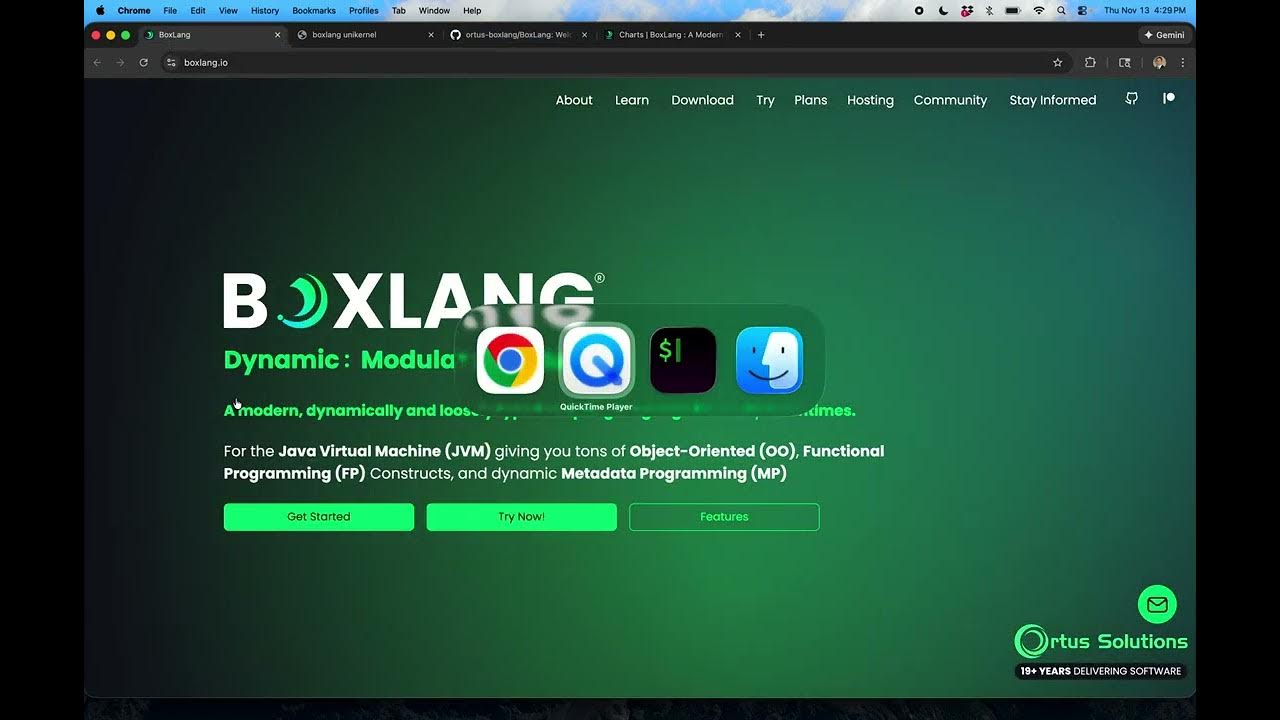 nanovms's tweet card. [Unikernel Application Spotlight] BoxLang