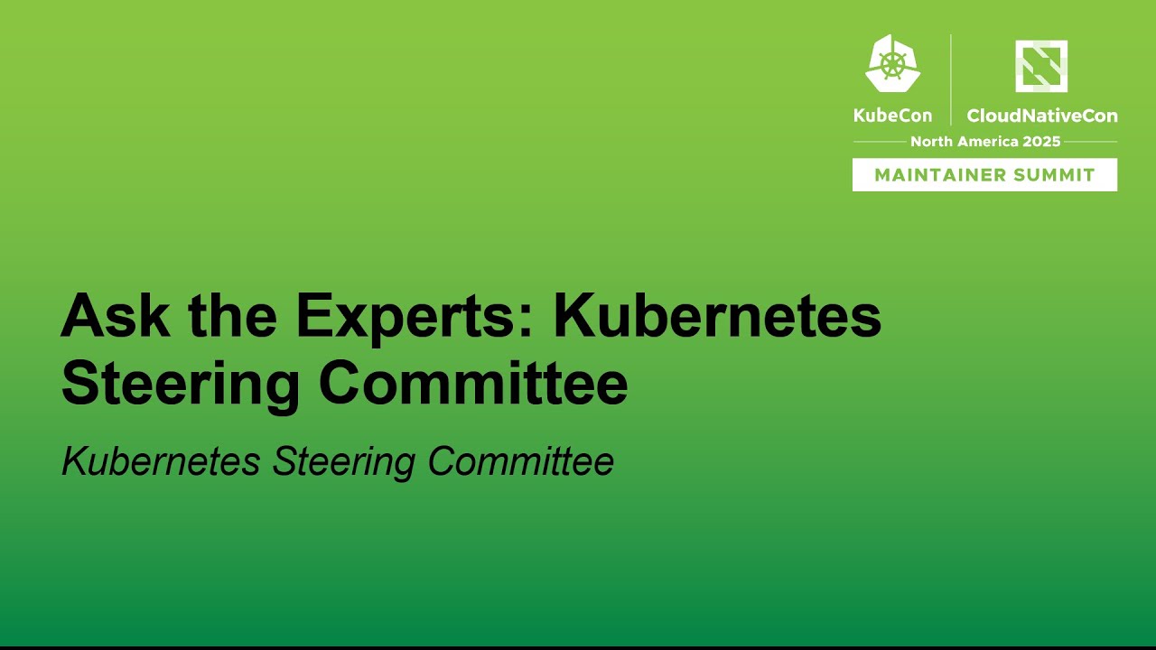 NaveenS16's tweet card. Ask the Experts: Kubernetes Steering Committee
