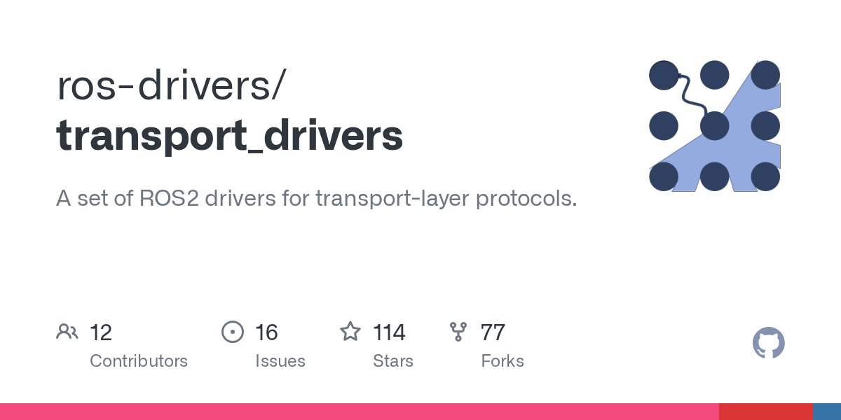 Kotakku_07's tweet card. A set of ROS2 drivers for transport-layer protocols. - ros-drivers/transport_drivers