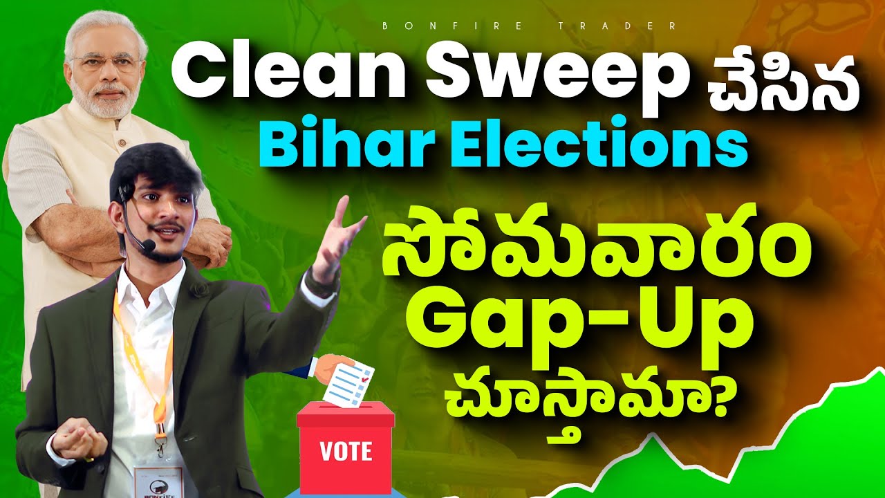 bonfiretrader19's tweet card. Bihar Election Impact | Global Market Pressure | Weekly Outlook |...