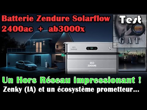 Sylarchi's tweet card. ZENDURE SOLARFLOW 2400AC + AB3000X : Le Hors Réseau est Top ! L' IA...