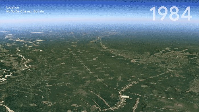 arcaneobjects's tweet card. Venture back to the sights of 1984 with Google Earth’s new timelapse tool. Released just in time for Earth Day, the addition reveals our collective mark on the planet during the last three decades...