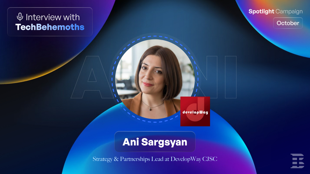 TechBehemoths's tweet card. Welcome to this exclusive interview with Ani Sargsyan, Strategy & Partnerships Lead at DevelopWay. With a passion for innovation and collaboration, Ani has been driving DevelopWay...