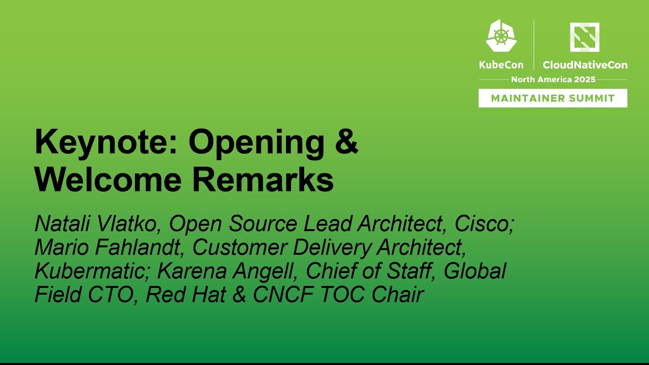 NaveenS16's tweet card. Keynote: Opening & Welcome Remarks - Natali Vlatko, Mario Fahlandt &...