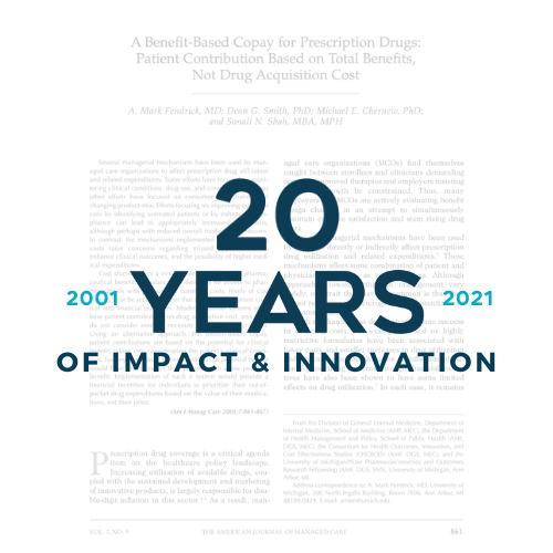 Michael_Chernew's tweet card. V-BID SUMMIT 2021 20 Years of Impact & Innovation On March 10, 2021, to celebrate the 20th anniversary of the first V-BID publication, we assembled an extraordinary roster of national leaders from...