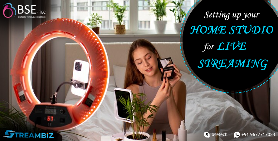 BSEtech's tweet card. Discover the necessary steps to create your home studio for live streaming success. From selecting the right equipment to optimizing your space.