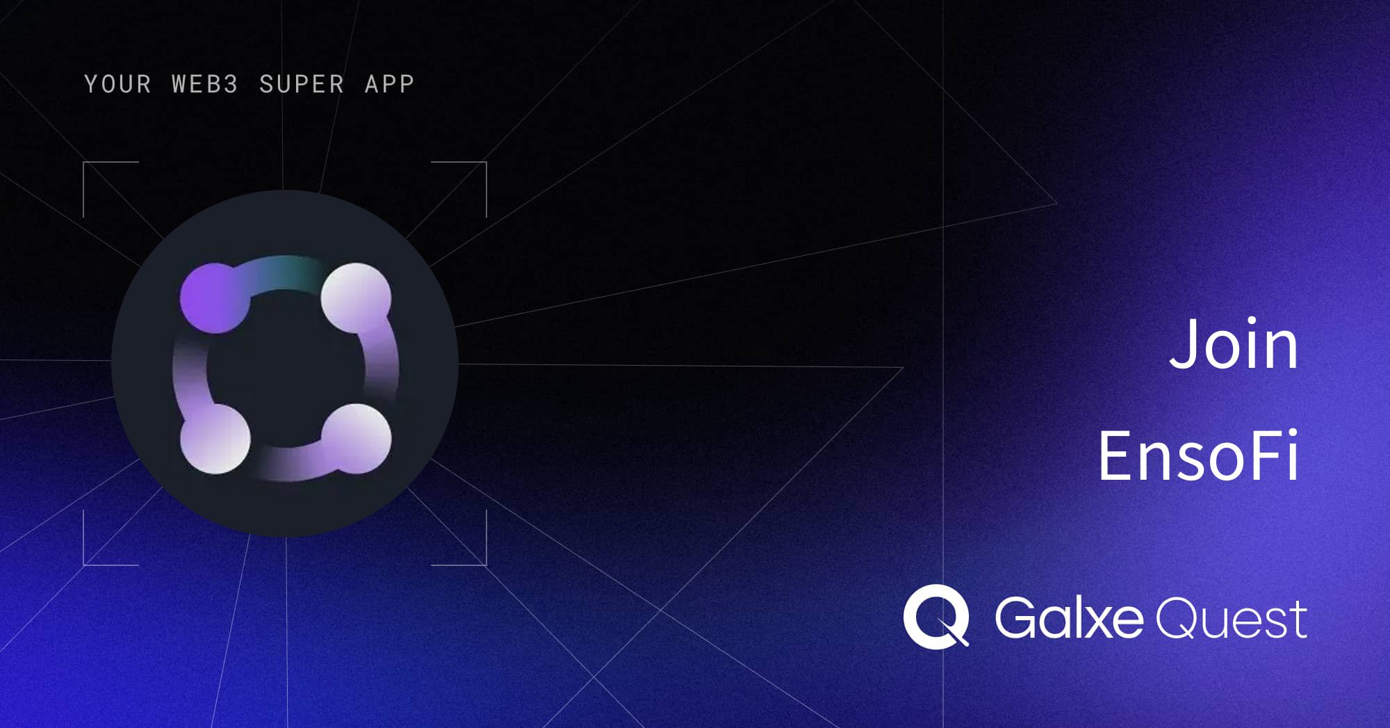 web3sam's tweet card. Contribute to EnsoFi on Galxe and collect rewards such as NFTs, tokens, OATs, loyalty points and more.