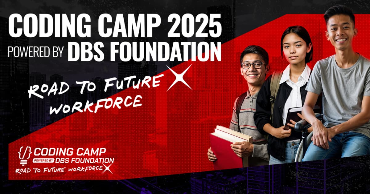 michiscape's tweet card. Pendaftaran Coding Camp 2025 powered by DBS Foundation
