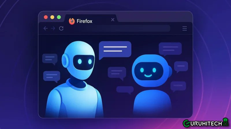 guruhitech1's tweet card. Firefox prepara la sua rivoluzione: arriva AI Window, la nuova modalità con assistente AI integrato...