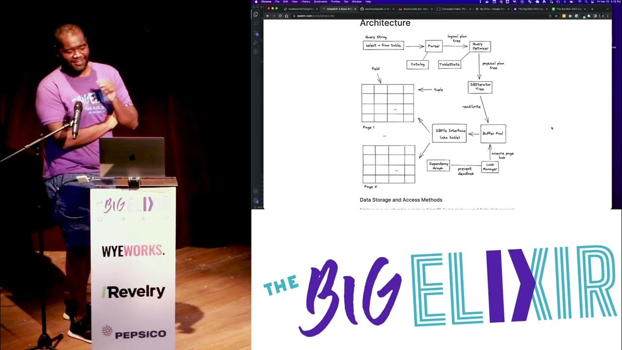 thebigelixir's tweet card. The Big Elixir 2022 - Building a database using RocksDB - Bryan Joseph