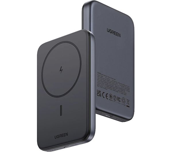 ugreen_uk's tweet card. UGREEN 10000 mAh Magnetic Portable Power Bank - Grey