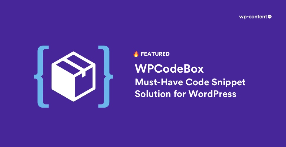 wpcontent_co's tweet card. Review of WPCodeBox, the Ultimate Code Snippet Solution to help you build powerful WordPress websites with fewer plugins