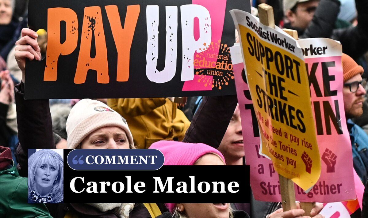 thecarolemalone's tweet card. I've sat alongside - and argued with - a few union bosses this week and all of them talk about their members' pay and working conditions like they're living in the Dark Ages - on bread and water....