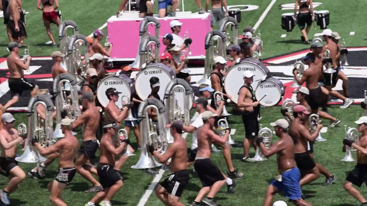 ThePercLab's tweet card. 2016 Cavaliers Drumline - Bass Break