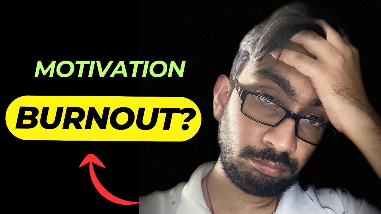 _deepankar_'s tweet card. I Got DEPRESSED by Motivation BURNOUT | The Power of SWITCHING OFF