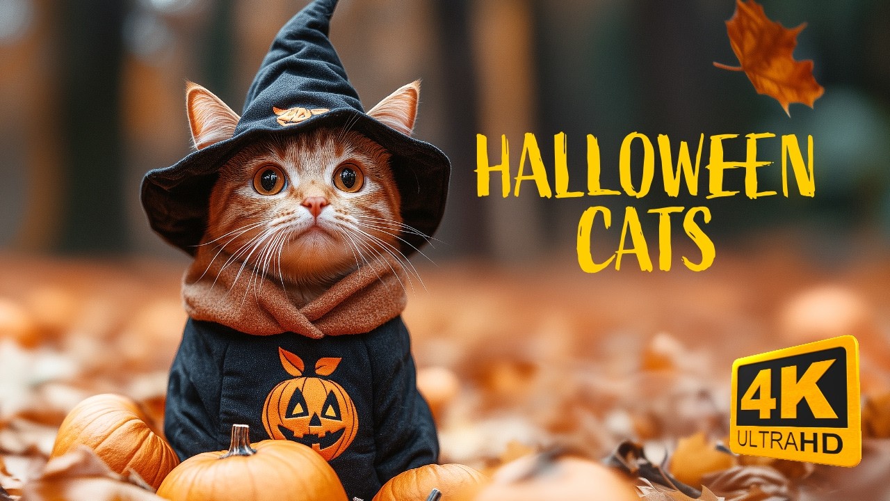 ApolloThink's tweet card. When Halloween Cats Go Trick or Treating | A Purry AI Microfilm