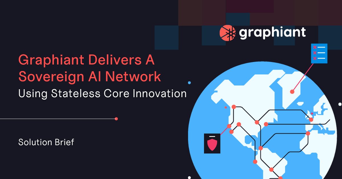 GraphiantHQ's tweet card. Learn how Graphiant’s stateless core delivers secure virtual overlays, NAT-aware path symmetry, and scalable data exchange for AI-grade performance.