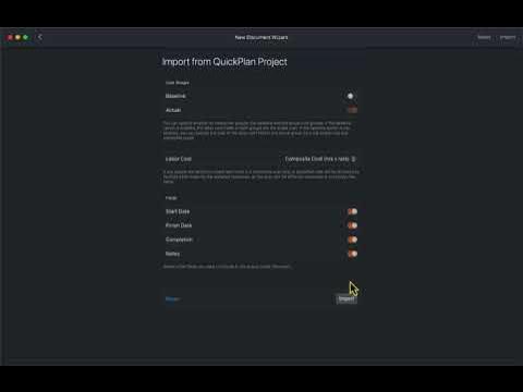 iosmobilinked's tweet card. CostX for macOS - Import from QuickPlan Project